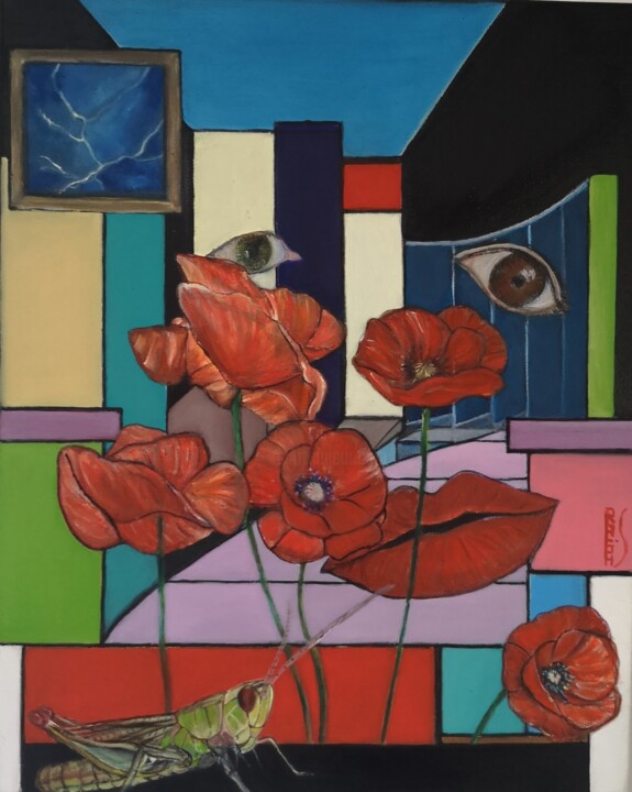Le jardin de Jim 绘画, 19.7x15.8 in