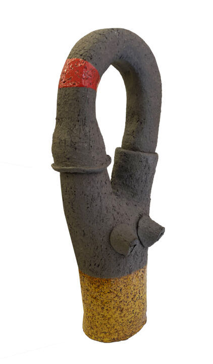 Sculptuur getiteld "N°524 Rumination" door Michel Lacroix, Origineel Kunstwerk, Terra cotta