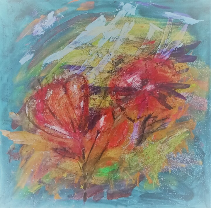 Schilderij getiteld "Miracle" door Mauricias, Origineel Kunstwerk, Acryl