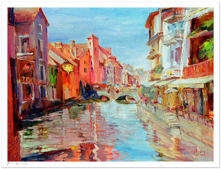 La vie en rose - Tirage d'art signé, numéroté Printmaking, 15.8x20.9 in