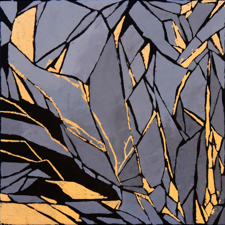 "Shards" 绘画, 23.6x23.6 in