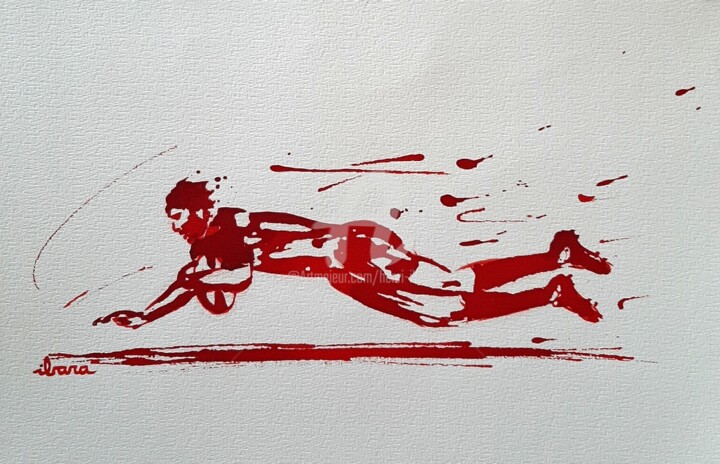 Rugby N°61 图画, 11.8x19.7 in