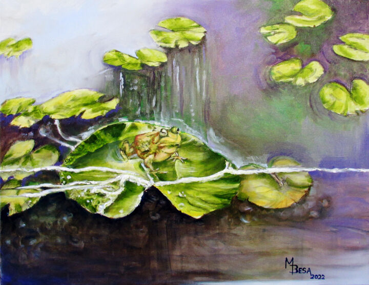 Froggy, My Friend 绘画, 20x26 in