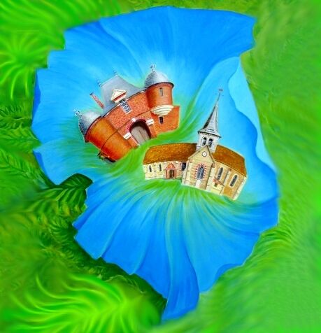 Visita ce Saint-Denis, et donc peint 2 bâtiments 摄影