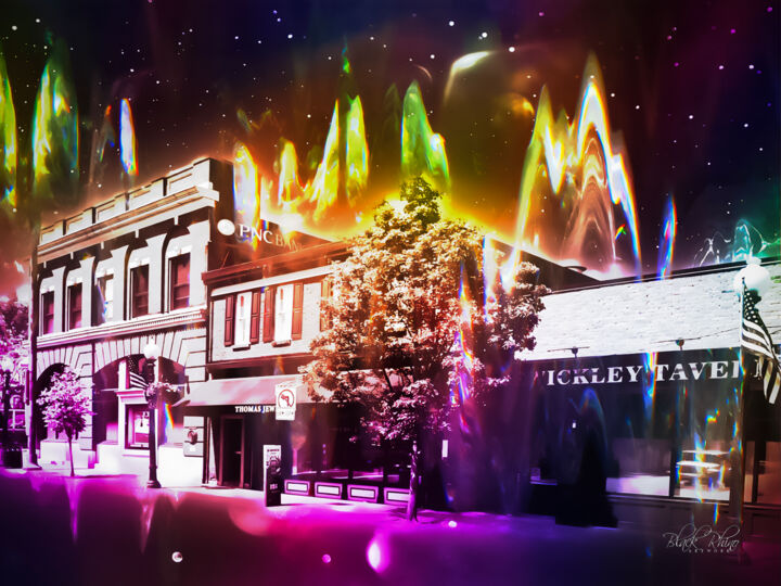 Cosmic Main Street Printmaking, 40x55 in