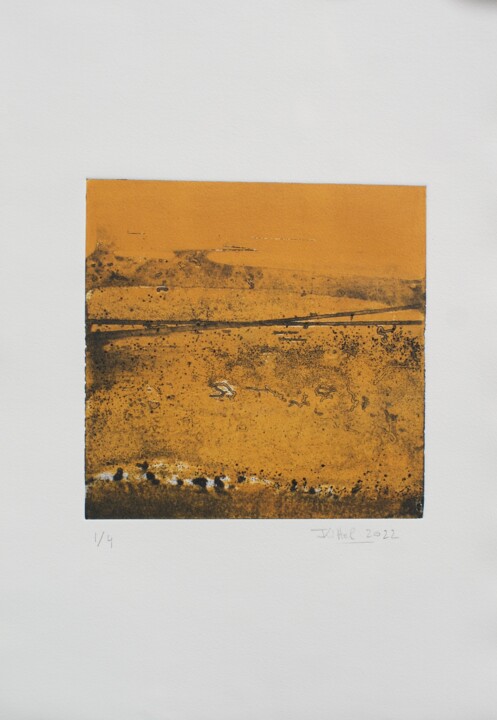 Piqûres, crevasses, ligne d'eau. TdS. 1/4 Printmaking, 22.1x15 in