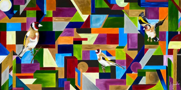 Distelfinken 绘画, 23.6x47.2 in