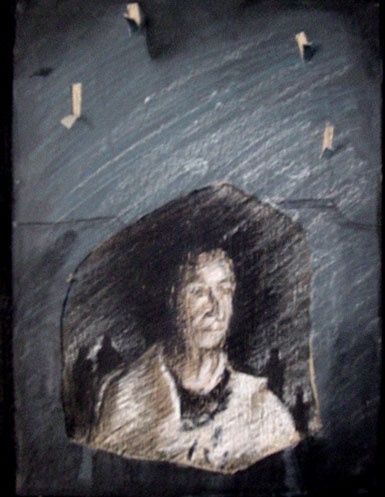 Painting titled "desde el mas alla" by Johan Paul Galue, Original Artwork