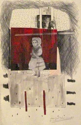 Painting titled "niña" by Johan Paul Galue, Original Artwork