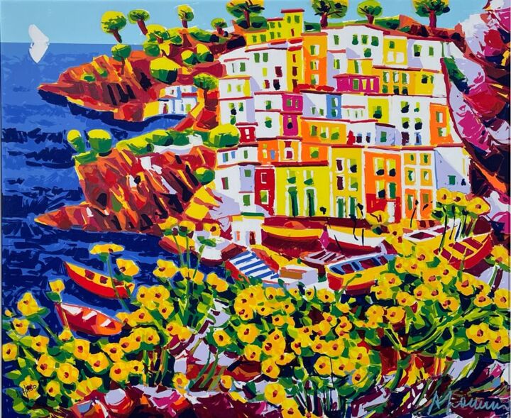 Luce E Illuminazione A Riomaggiore 印花与版画, 21.7x26 in