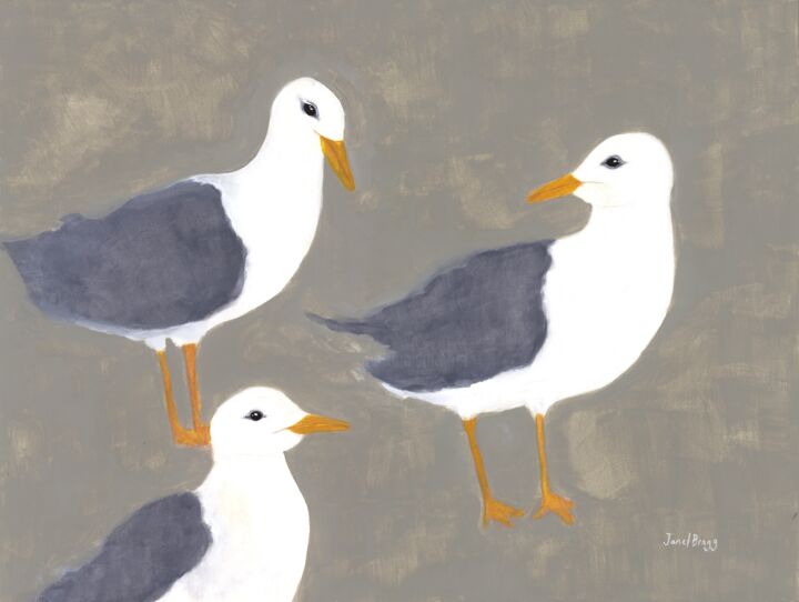 Seagull Social II 绘画, 18x24 in