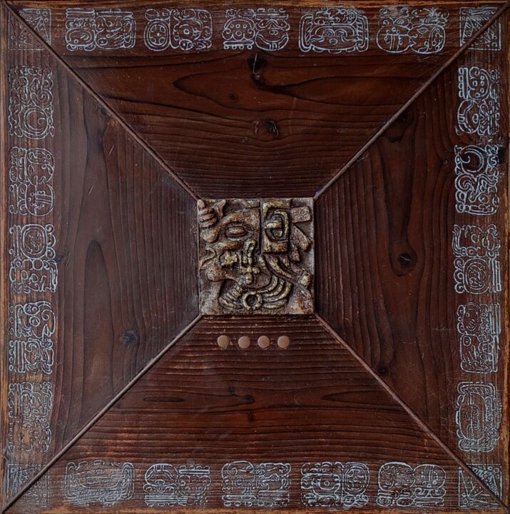 "Майяйскiя святы" 4 Schilderij, 19,7x19,7 in