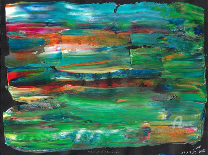 Peinture intitulée "Take a breath" par Sarah Leseigneur, Œuvre d'art originale, Acrylique