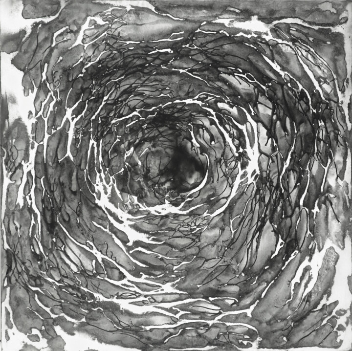 Khaos et Ananké 09 绘画, 39.4x39.4 in