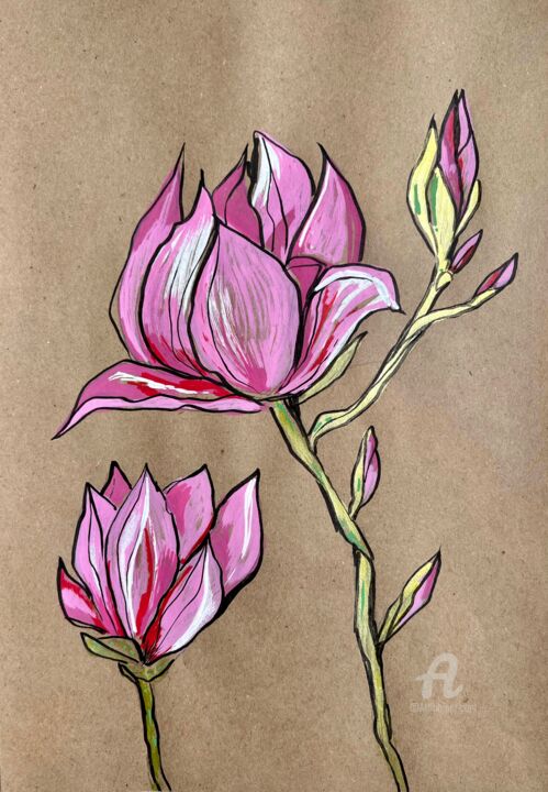 Magnolia 图画, 11.4x8.3 in