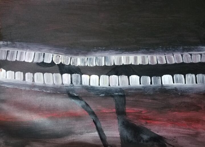 "Pressure" 绘画, 12.2x16.5 in