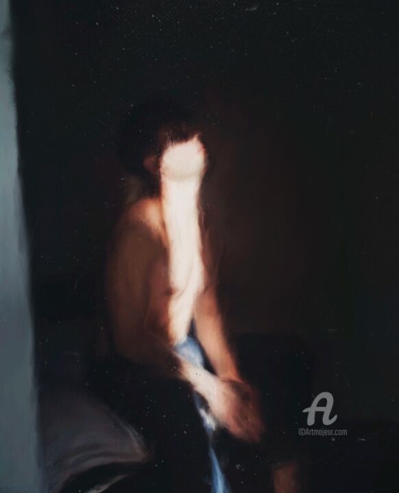 pray 绘画, 59.1x43.3 in