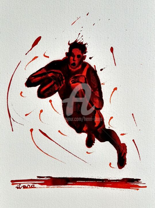 Rugby N°63 图画, 19.7x15.8 in