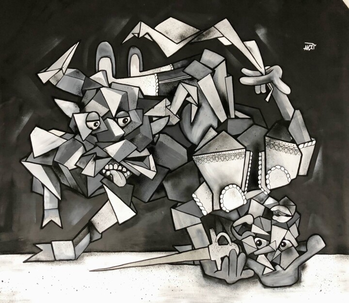 绘画,  60.6x66.9 in 