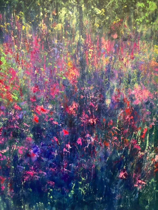 Peinture intitulée "Musique de printemps" par Anne Vignau, Œuvre d'art originale, Acrylique