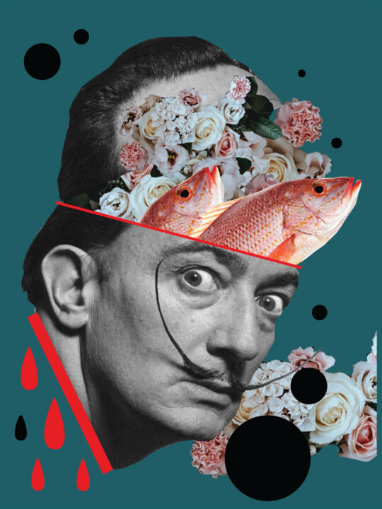 Arts numériques intitulée "Dali" par Marcin Waska, Œuvre d'art originale, Collages