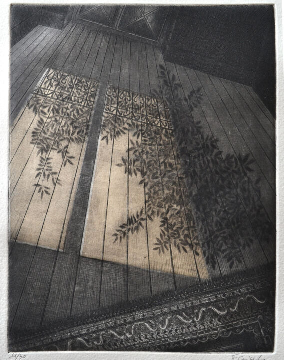 intérieur 1 Printmaking, 11.8x9.5 in