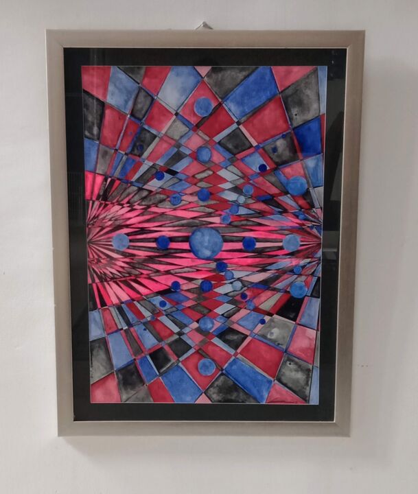 Surfaces in motion on Space 绘画, 33.5x25.6 in