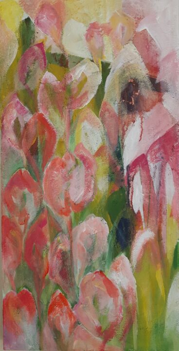 绘画 标题为“Frühling III” 由Veronika Strobel, 原创艺术品, 丙烯 安装在木质担架架上
