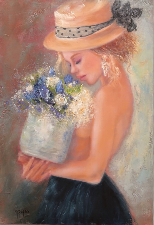 FLEURS ET CANOTIER