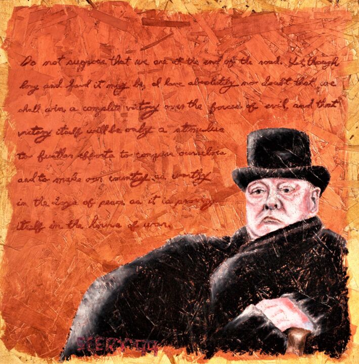 Churchill 绘画, 24x24 in