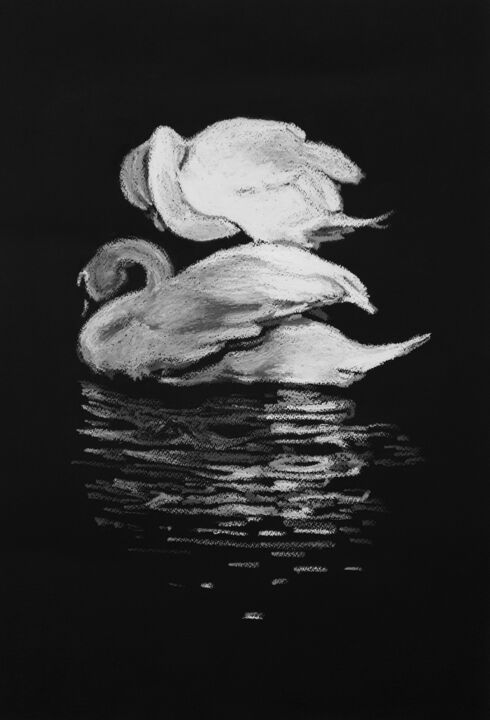 Tekening getiteld "2" door Franck Le Boulicaut, Origineel Kunstwerk, Pastel