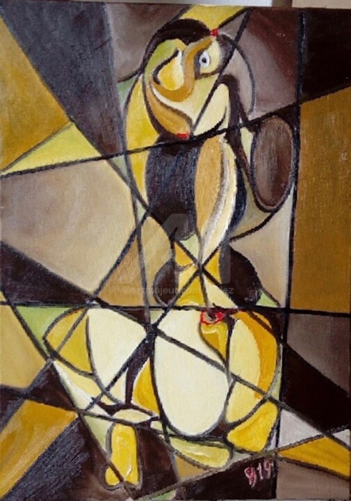 F comme... 绘画, 18.1x13 in