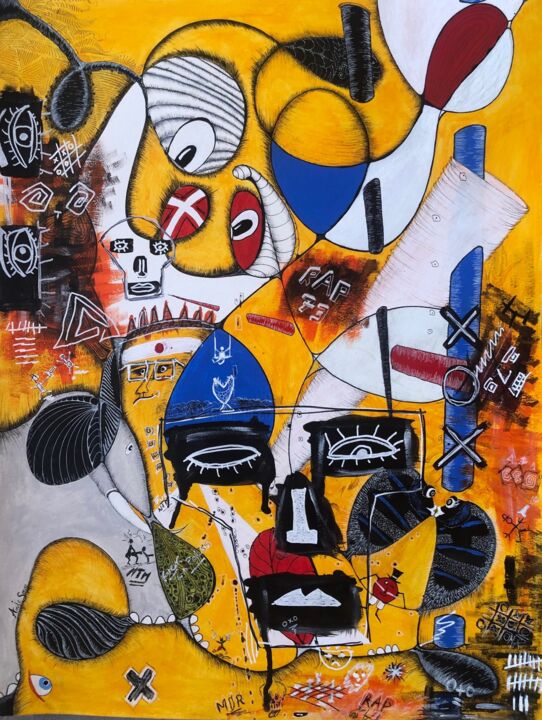 EXPRESSION URBAINE 绘画, 22.1x16.5 in