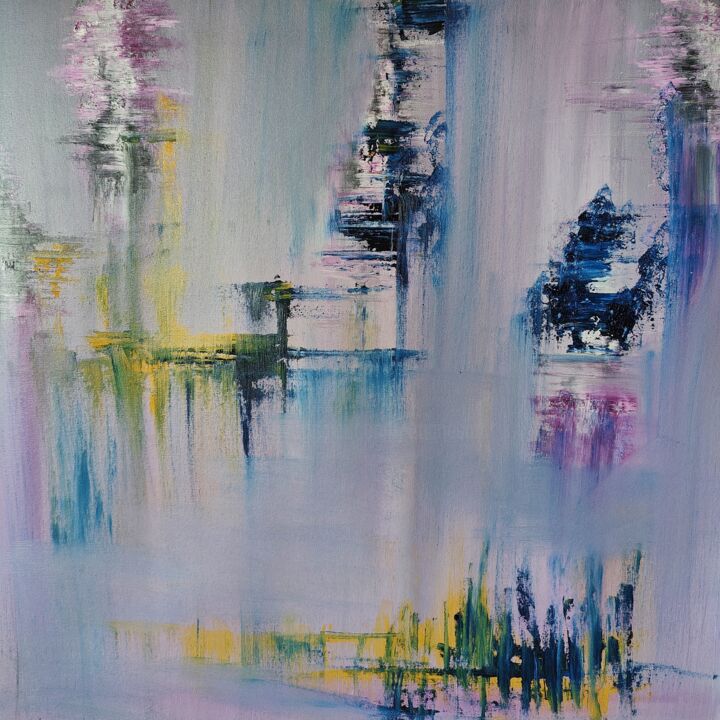 Painting titled "A silken cloth of y…" by Atignas Art, Original Artwork, Oil