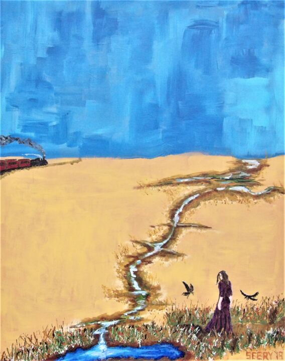 Pintura intitulada "Departure" por Timothy Seery, Obras de arte originais, Acrílico