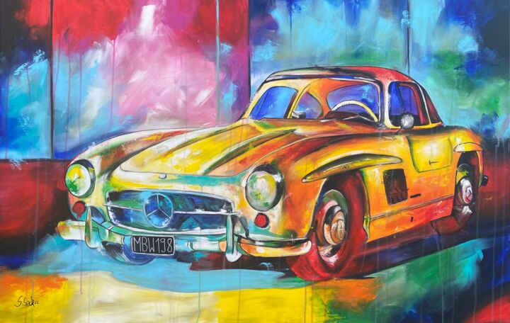 MB W198 绘画, 35.4x55.1 in