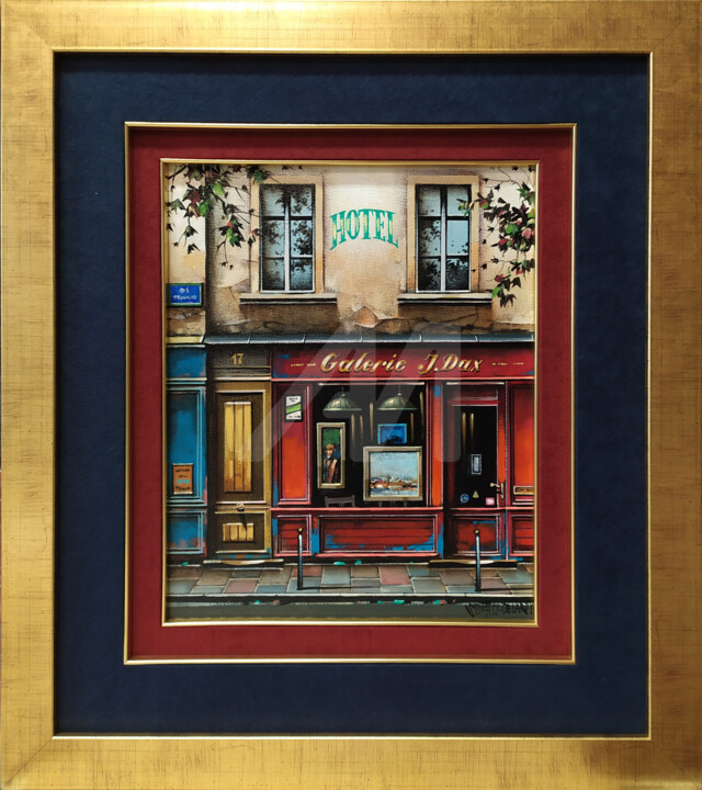 Galerie J. Dax Painting, 13x10.6 in