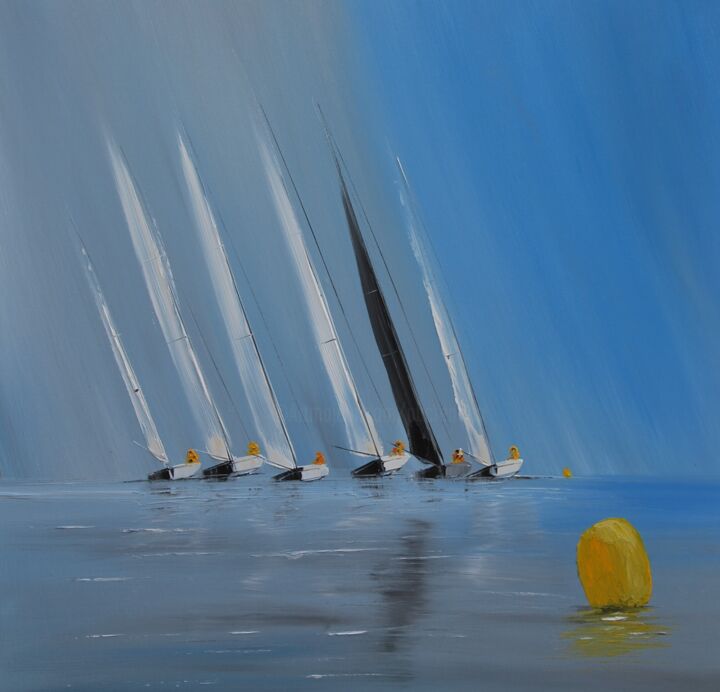Régate 2221 绘画, 19.7x19.7 in