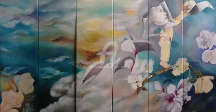 绘画,  39.4x70.9 in 