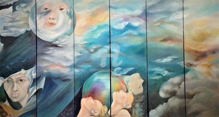 绘画,  39.4x70.9 in 