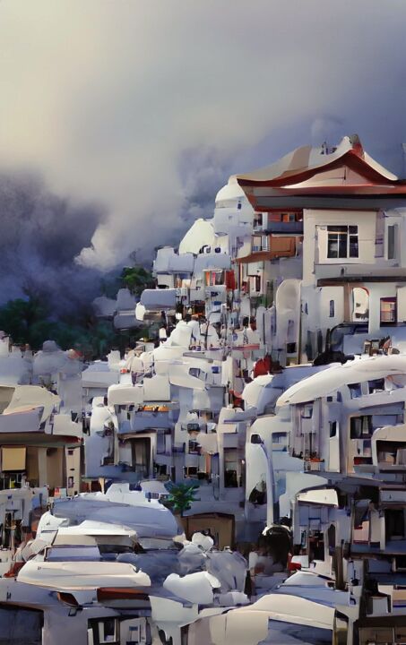 WHITE TOWN 数字艺术