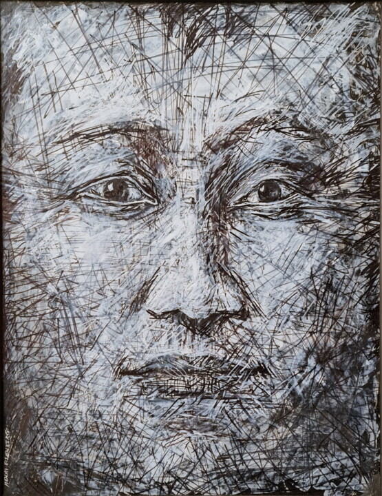 Autoportrait enchevêtré 绘画, 25.6x19.7 in