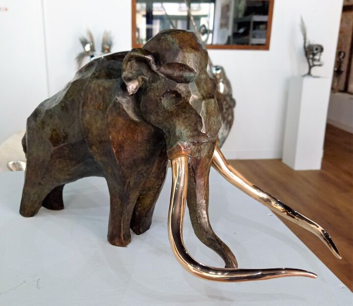 Sculpture intitulée "Mammouth" par Bueno Patrice, Œuvre d'art originale, Bronze