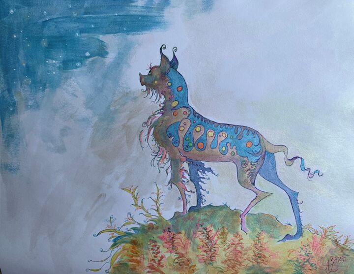 Observing the Sky 图画, 11x14 in