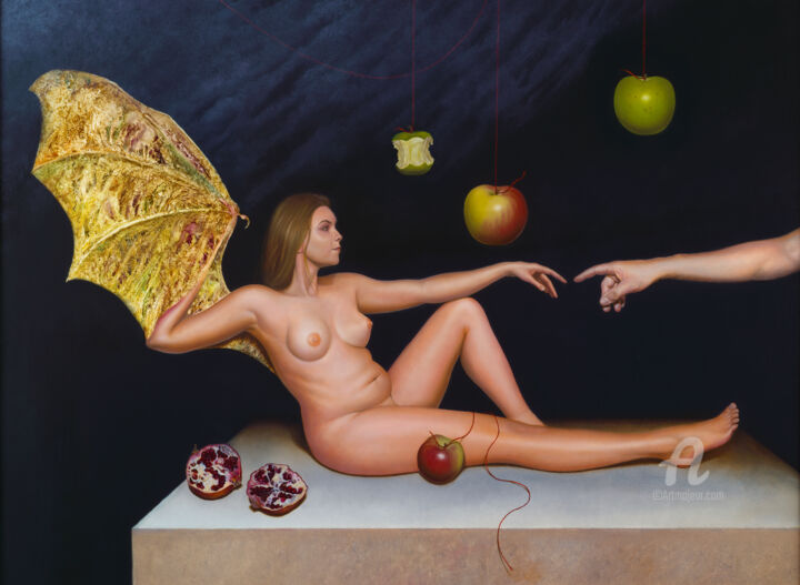 Peinture intitulée "Test formation of E…" par Frank Kortan, Œuvre d'art originale, Huile