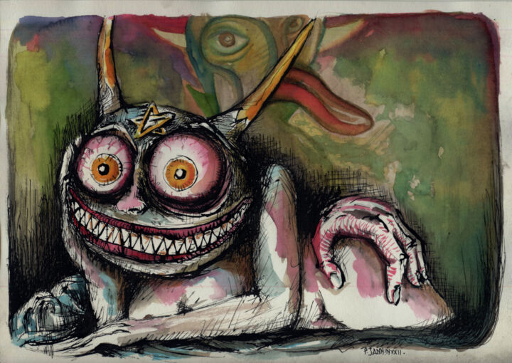 La sinistra n'est pas sinistre encres sur papier 图画, 8.3x11.7 in