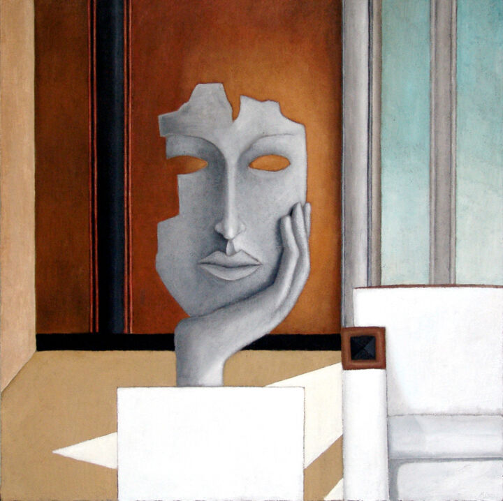 Die Maske 绘画, 39.4x39.4 in