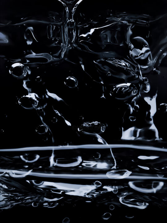 Liquid Symphony: Echoes of Light and Water 印花与版画, 55x40 in