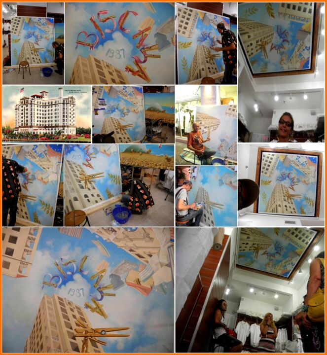 Photos de mes répares fresque Art-Deco Miami-Beach 摄影