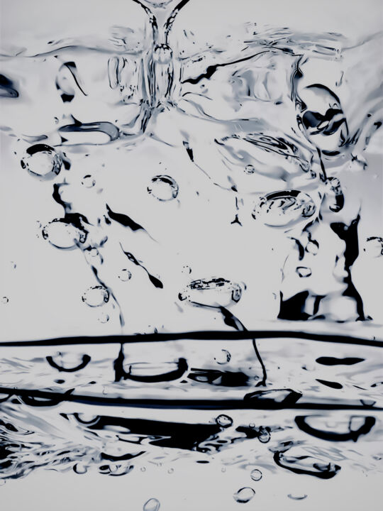 Fluid Grace: The Dance of Water Printmaking, 55x40 in